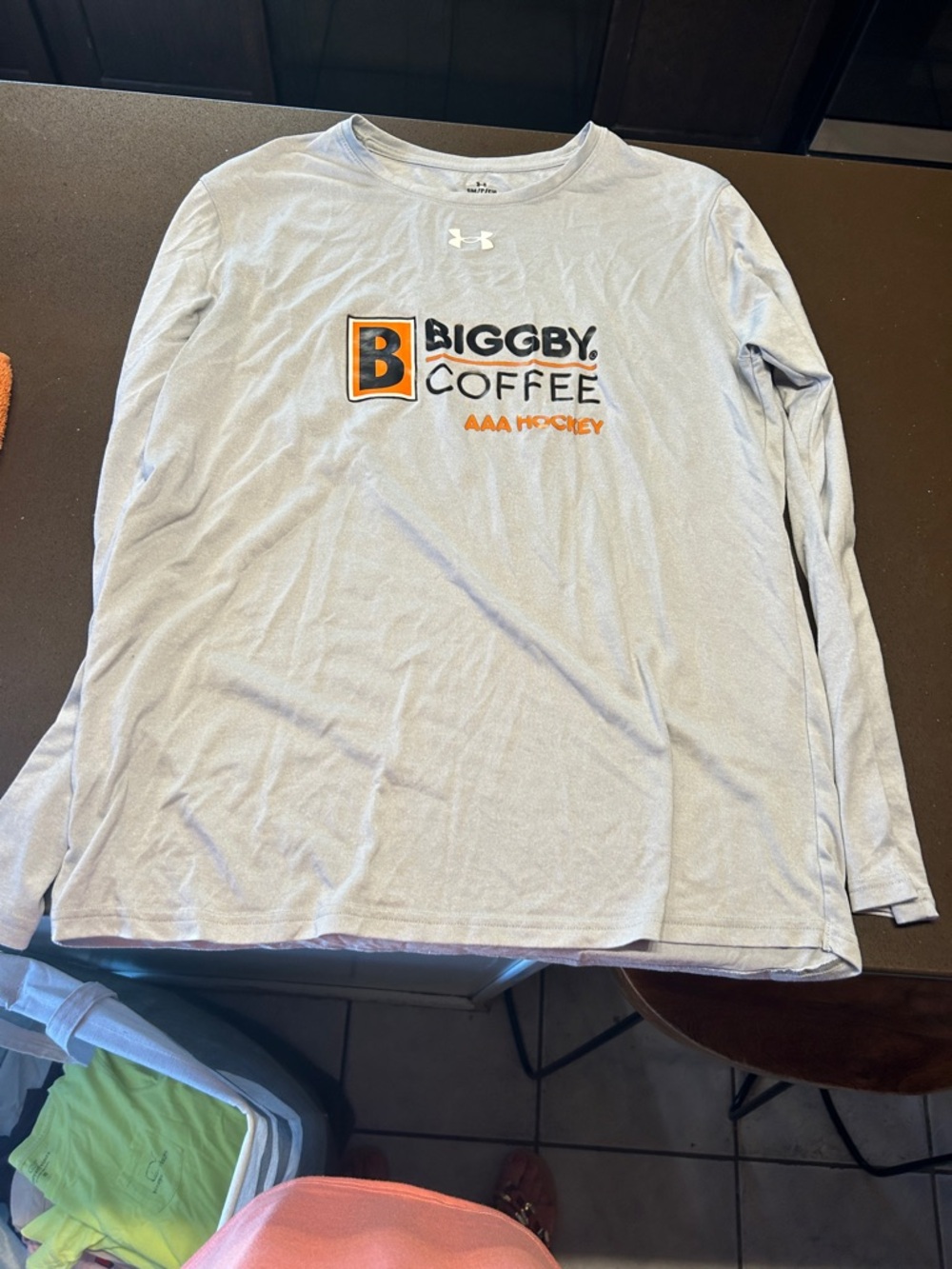 Men’s Long-Sleeve Performance Shirt - Light Gray